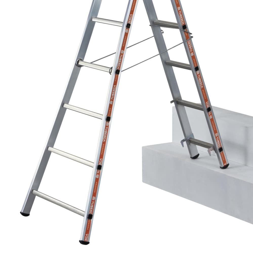 Travail possible sur sol plat, escalier et terrain dénivelé