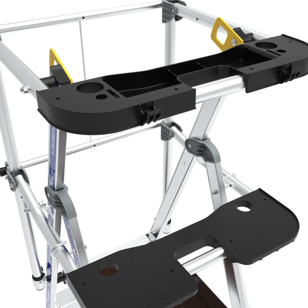 2 tablettes porte-outils amovibles interchangeables
