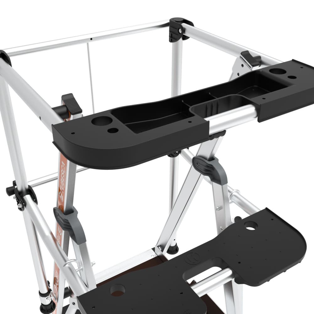 2 tablettes porte-outils amovibles interchangeables