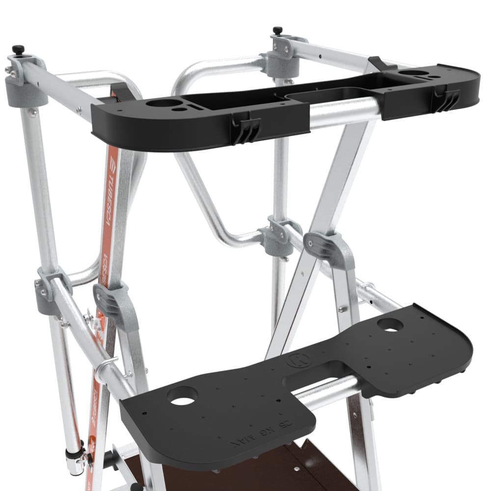 2 tablettes porte-outils amovibles interchangeables