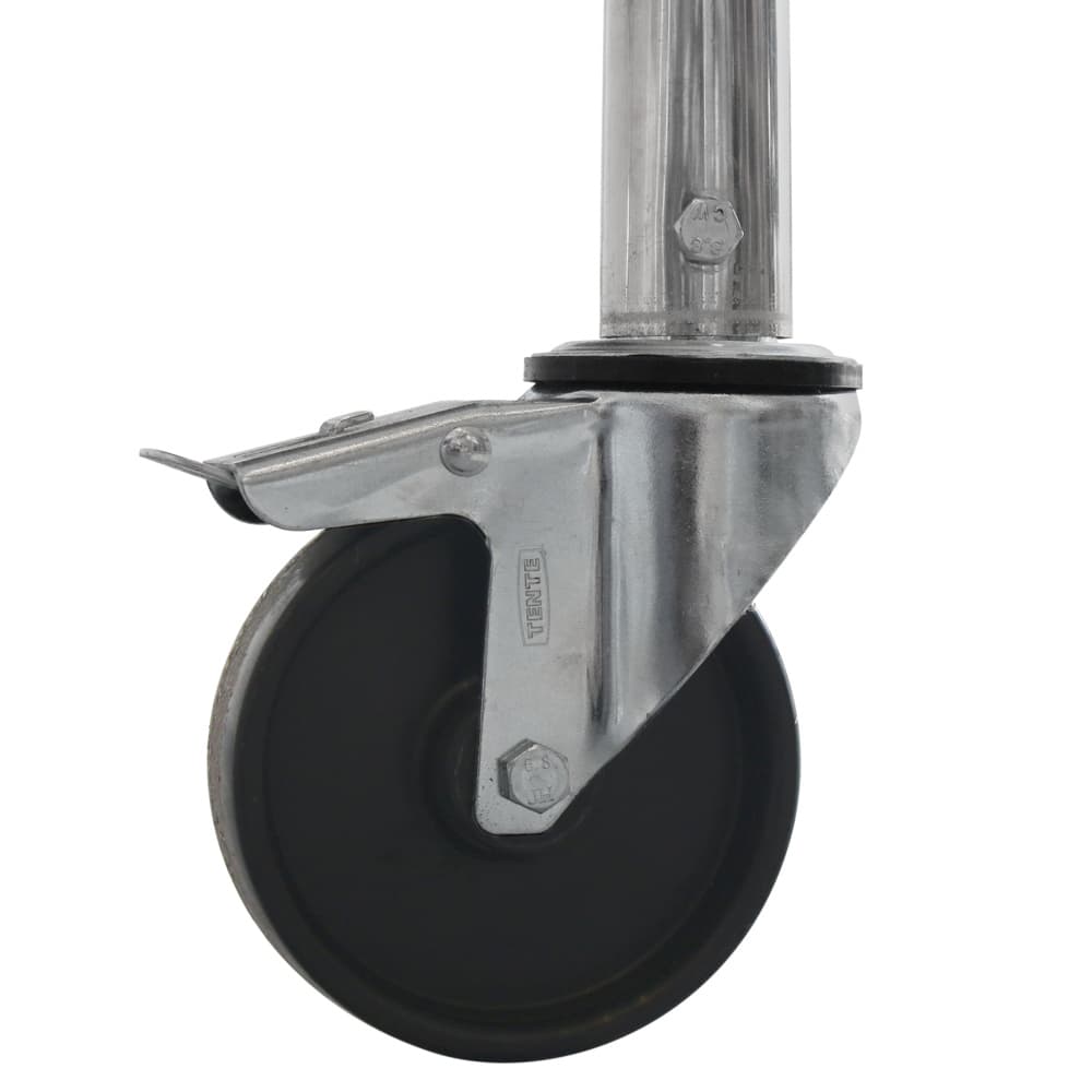 4 roues pivotantes de diamètre 12,5 cm