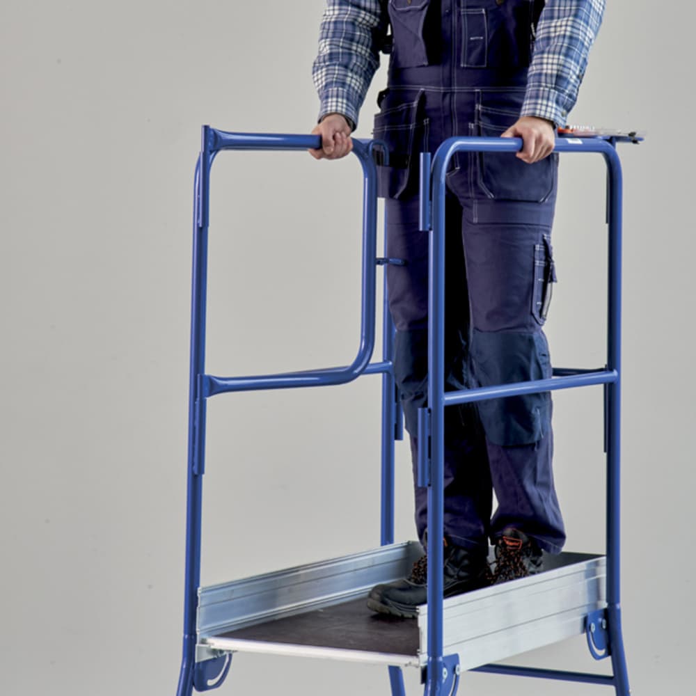 Ouverture vers l’intérieur du portillon pour garantir la sécurité anti-chute