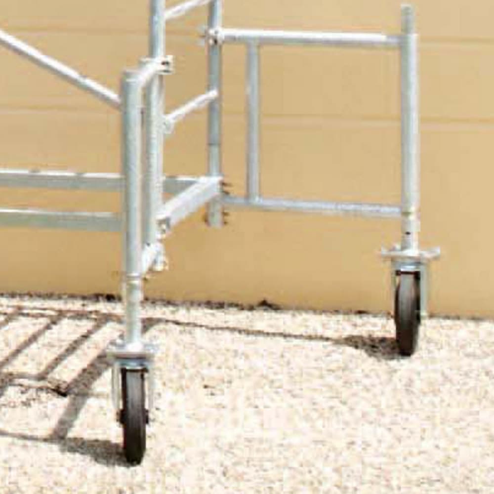 Pieds orientables pour travailler le long d’un mur